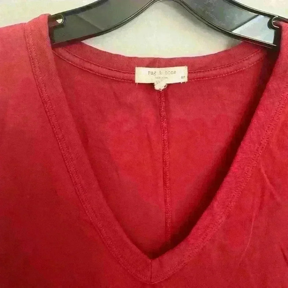 Rag & Bone The Slub V-Neck cotton Tshirt - Picture 4 of 6